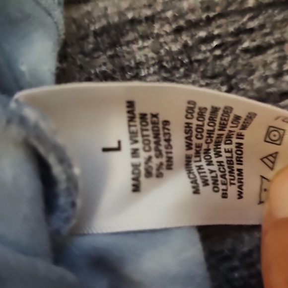 Blue Tie-Dye Women's Crop Top - Picture 4 of 5